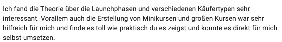 Kundenstimme